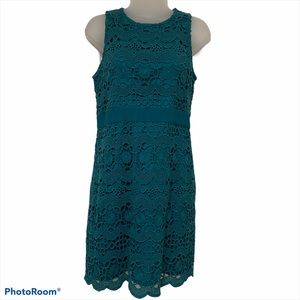 LOFT Lace Overlay Dress